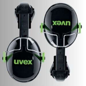 uvex K1H Helmet earmuffs | HandHelmet-Hands Free Safety Tool